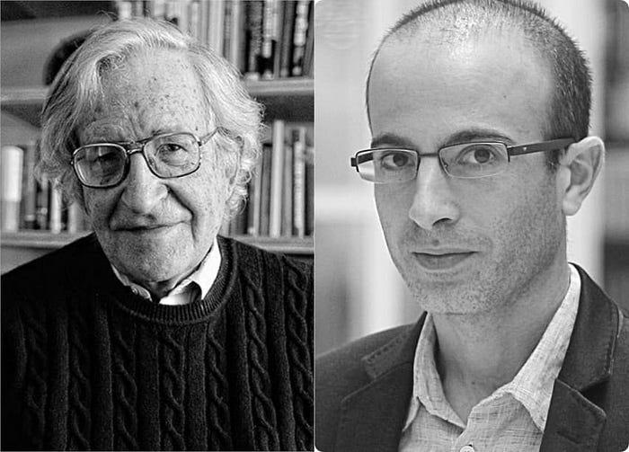 Como agradar Noam Chomsky & Yuval Noah Harari?