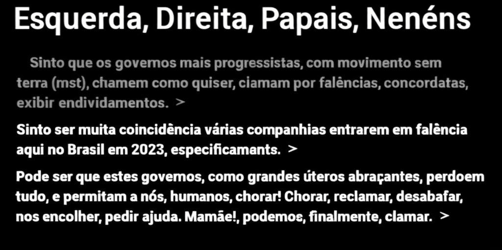 Esquerda, Direita, Papais, Nenéns
