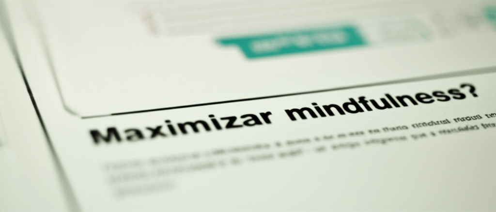 Maximizar mindfulness?