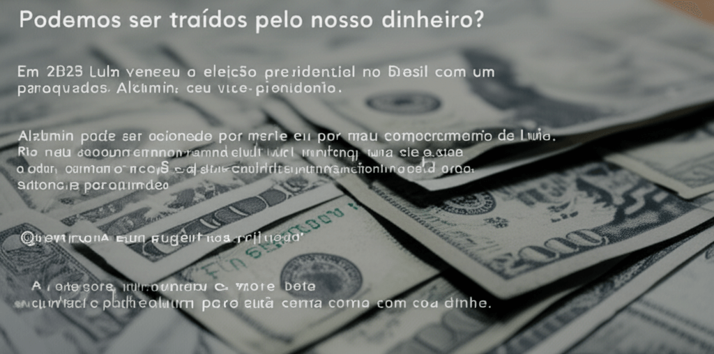 Podemos ser traídos pelo nosso dinheiro?